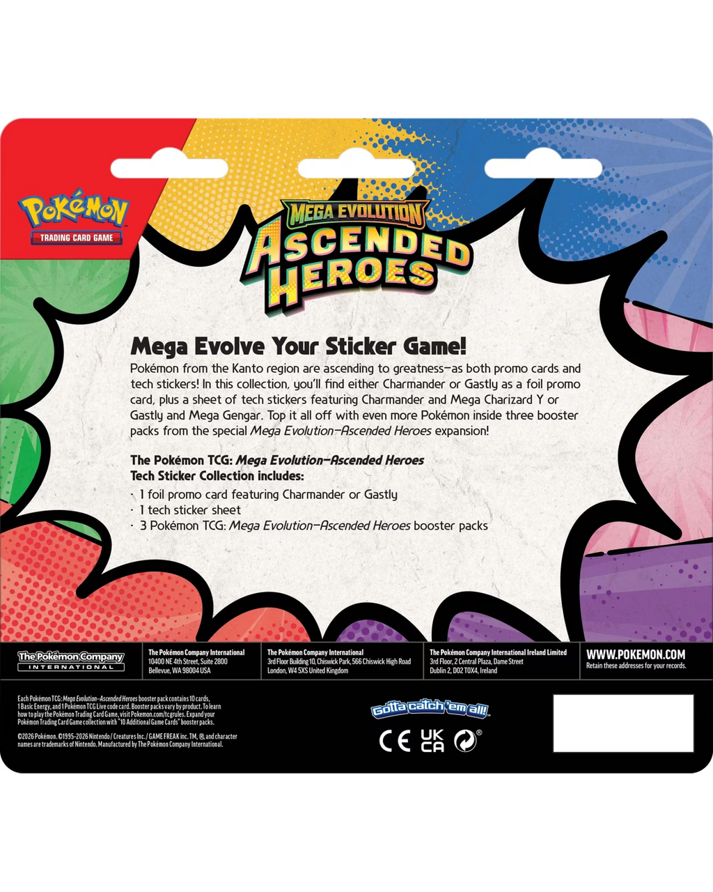 Pokémon TCG: Mega Evolution Ascended Heroes Tech Sticker Collection (Assorted)