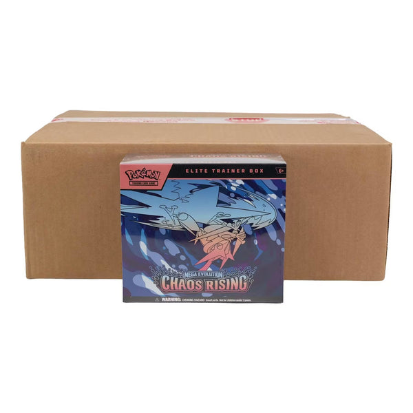 Pokémon TCG Mega Evolution Chaos Rising Elite Trainer Box Case (10 ETBs)