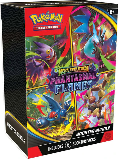 Pokémon TCG Mega Evolution Phantasmal Flames Booster Bundle — factory sealed