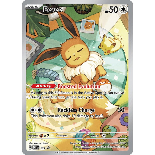 Pokémon TCG: Prismatic Evolutions Eevee Promo Card (SVP 173, Elite Trainer Box Exclusive)