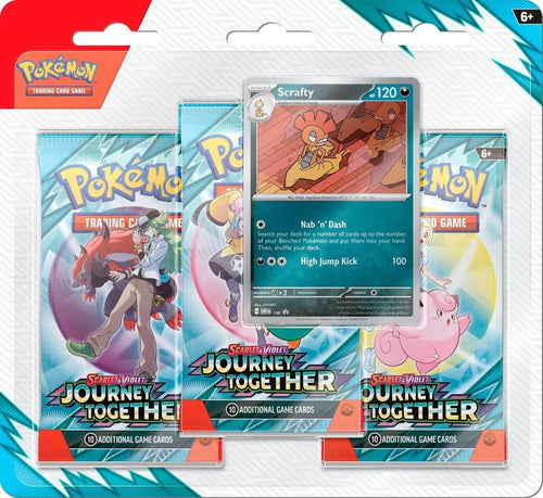 Pokémon TCG: Scarlet & Violet - Journey Together 3-Pack Blister (Assorted Promo) — factory sealed