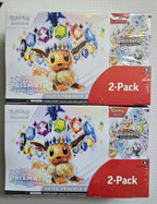 Pokémon TCG: Scarlet & Violet Prismatic Evolutions Costco ETB + Booster Bundle (2-Pack)