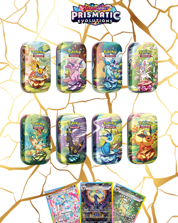 Pokémon TCG: Scarlet & Violet Prismatic Evolutions Mini Tin (Assorted)