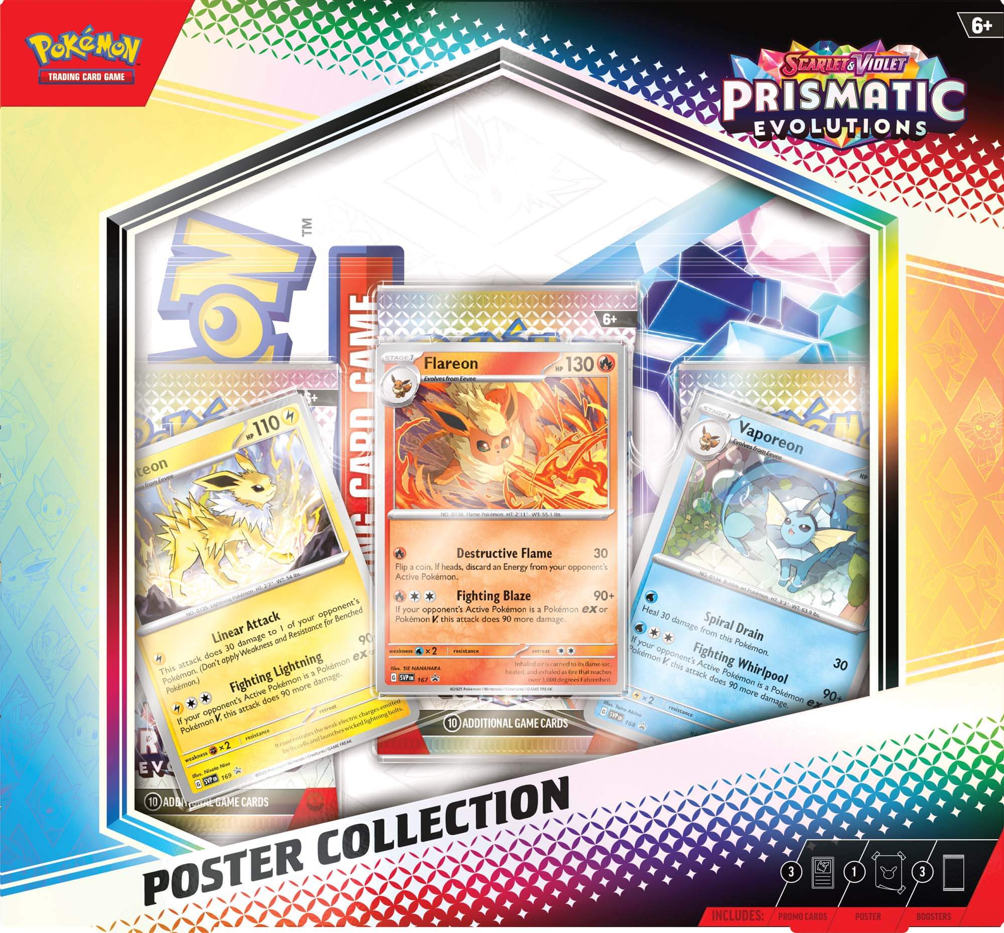 Pokémon TCG: Scarlet & Violet Prismatic Evolutions Poster Collection