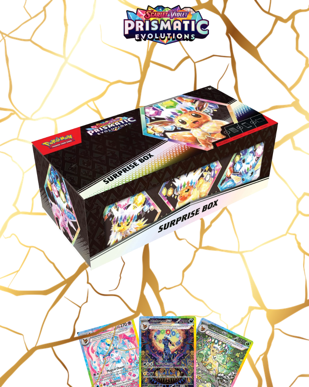 Pokémon TCG Scarlet & Violet Prismatic Evolutions Surprise Box