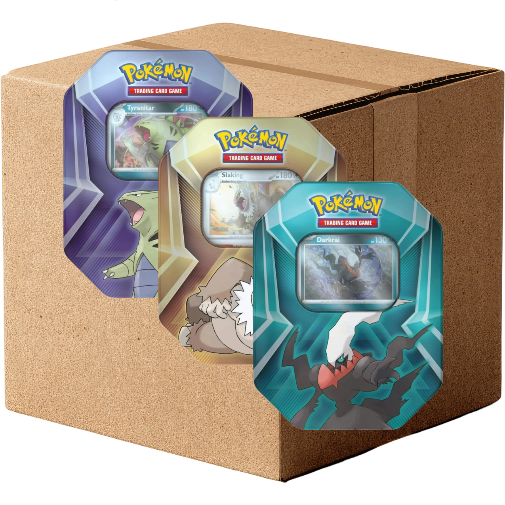 Pokémon Triple Whammy Tin Case (6 Tins)