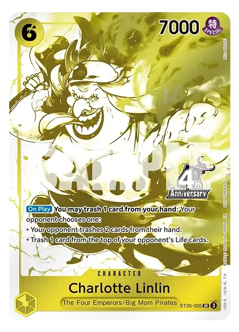 One Piece Card Game: Charlotte Linlin Promo (ST20-005) - 4th Anniversary Treasure Pack (English)