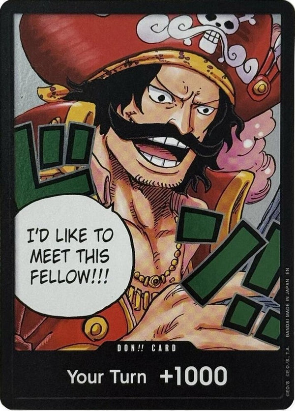 DON!! Card Gol.D.Roger - Carrying On His Will - One Piece Card Game Single