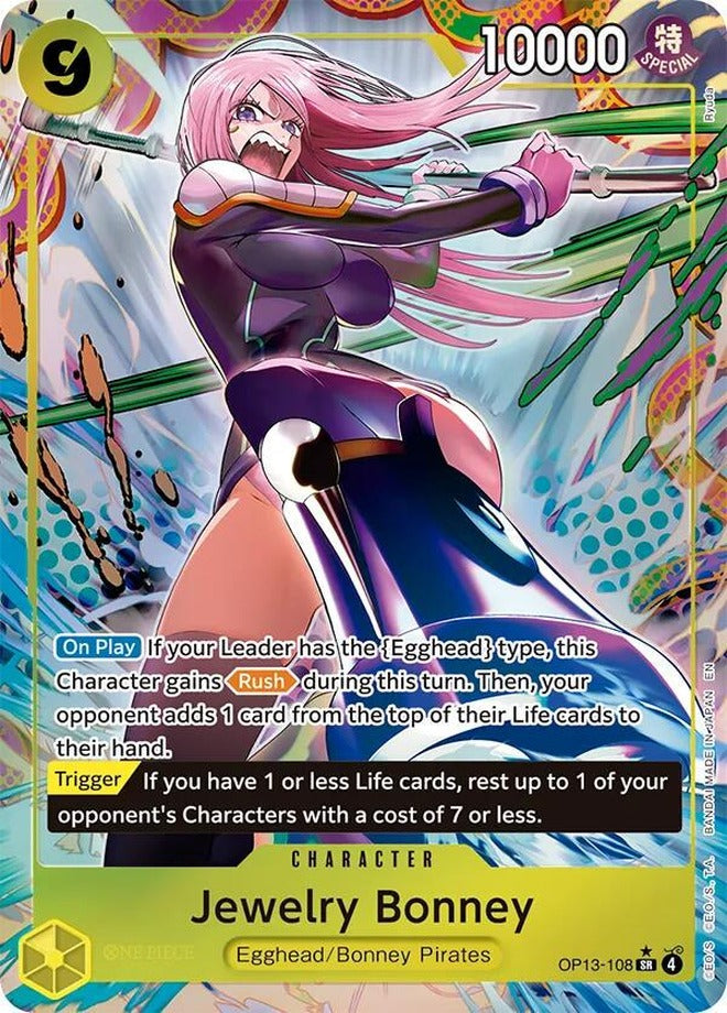 One Piece Card Game: Jewelry Bonney (OP13-108) - Alternate Art - Carrying On His Will