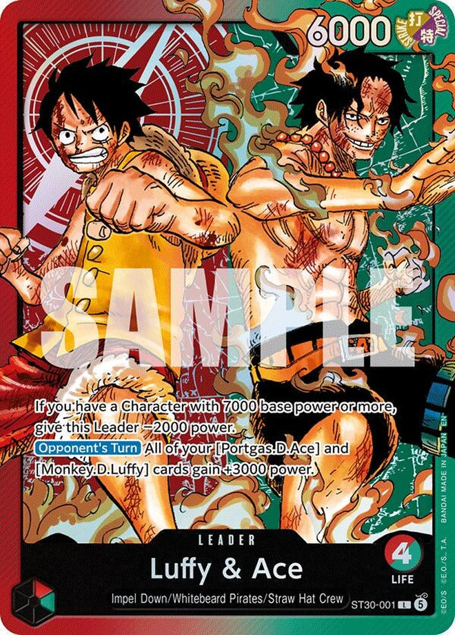 One Piece Card Game: Luffy & Ace Leader (ST30-001) - Starter Deck EX Luffy & Ace