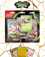 Pokémon TCG: Mega Evolution - Perfect Order 3-Pack Blister (Chikorita Promo)