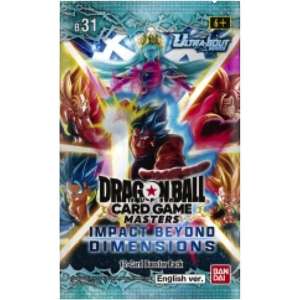 Dragon Ball Super Masters B31 Impact Beyond Dimensions Booster Pack (Assorted)