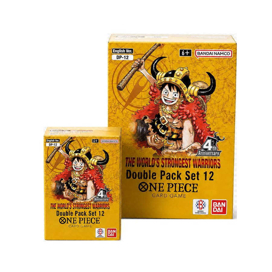 One Piece Card Game: DP-12 The World's Strongest Warriors Double Pack Display (8 Packs)