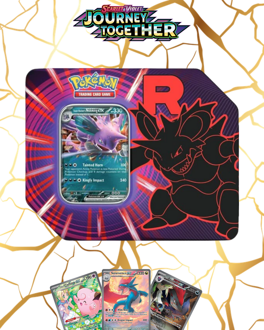 Pokémon TCG: Team Rocket Tin - Team Rocket's Nidoking ex