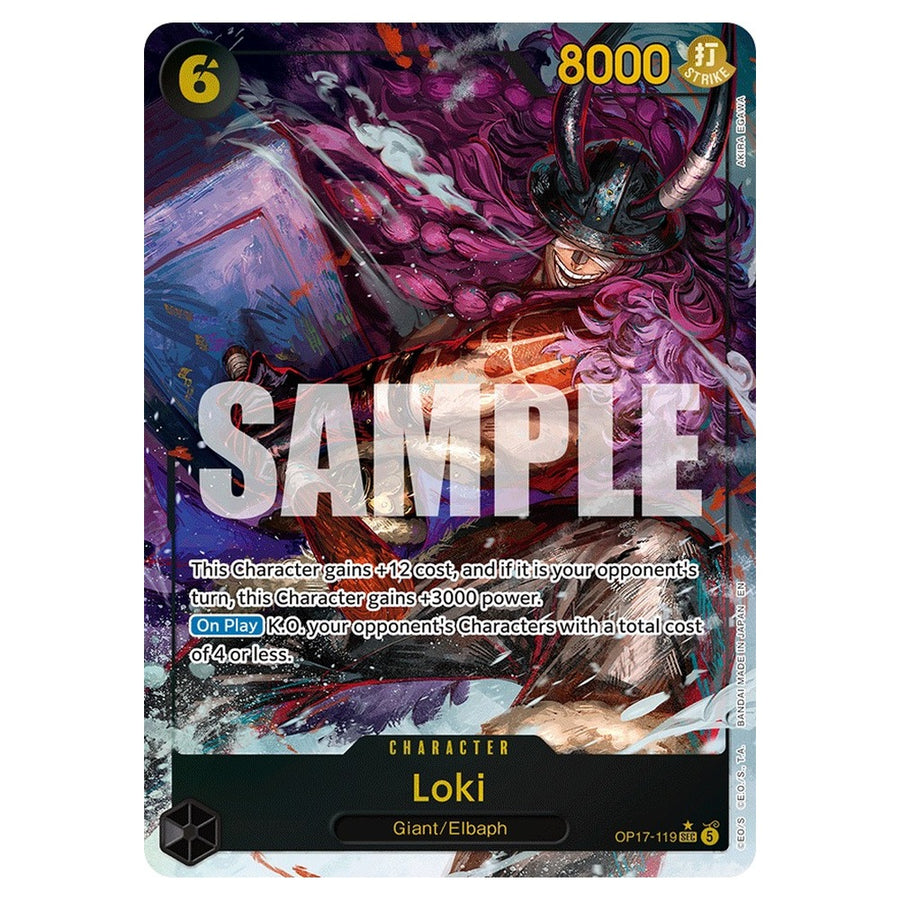 Loki OP17-119 Alternate Art - The World's Strongest Warriors - One Piece Card Game Single