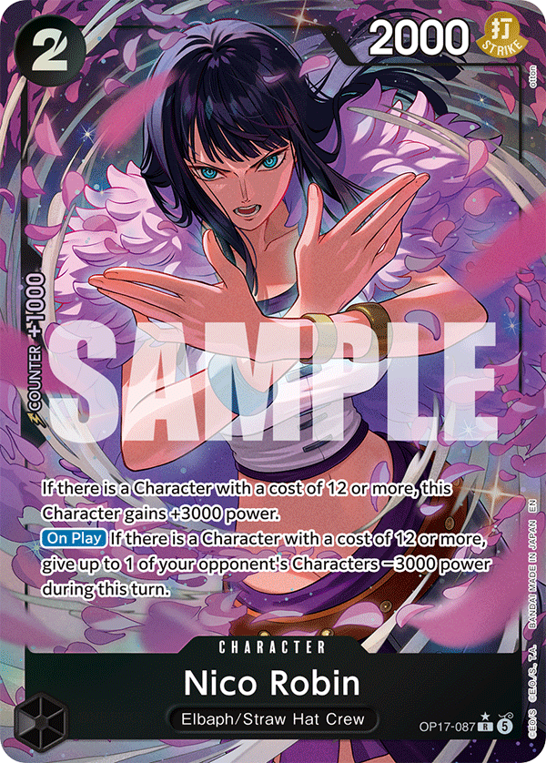 Nico Robin OP17-087 Alternate Art - The World's Strongest Warriors - One Piece Card Game Single