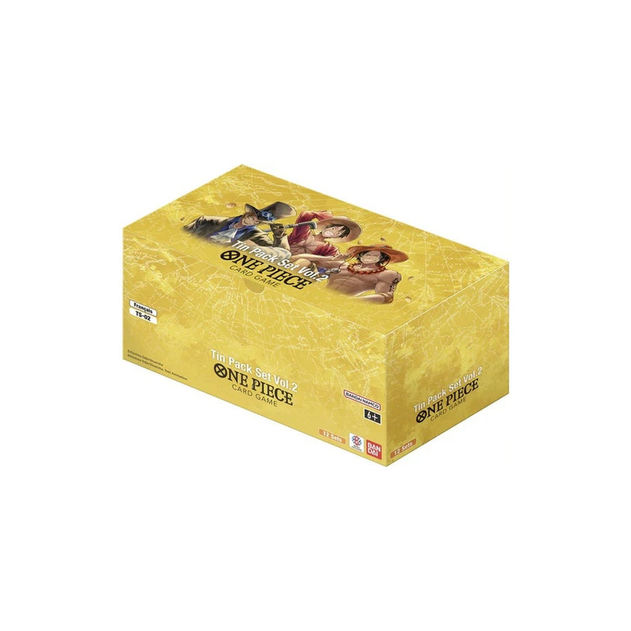 One Piece Card Game: OP-13 Tin Pack Set Vol.2 (TS-02) - Sealed Display (12 Tins)