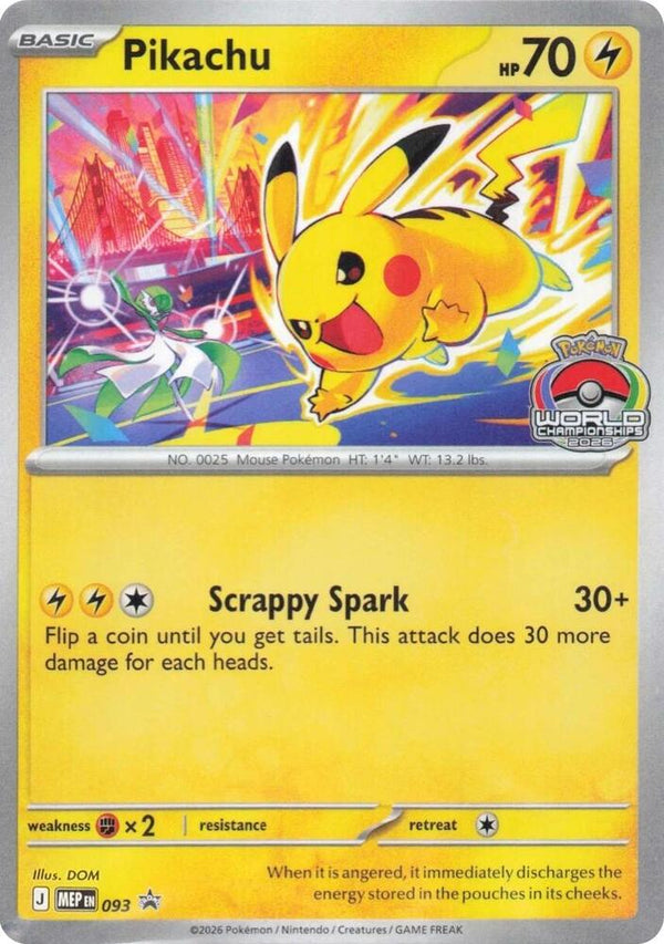 Pokémon TCG: Pikachu World Championships 2026 Promo (MEP 093)