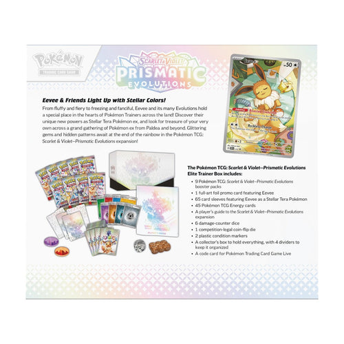 Pokémon TCG: Scarlet & Violet Prismatic Evolutions Elite Trainer Box