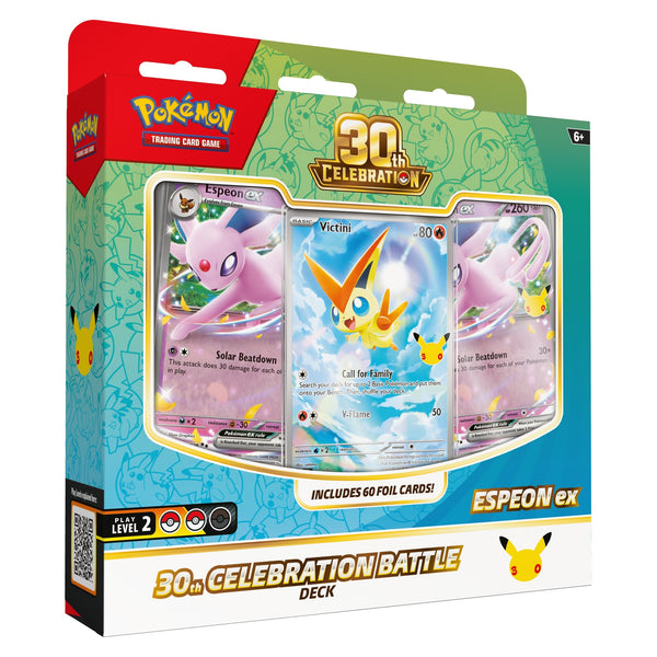 Pokémon TCG: 30th Celebration Battle Deck - Espeon ex / Umbreon ex (Releases 30 Oct 2026)