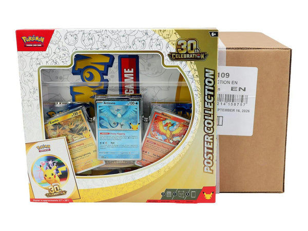 Pokémon TCG: 30th Celebration Poster Collection Sealed Case (6 Boxes)