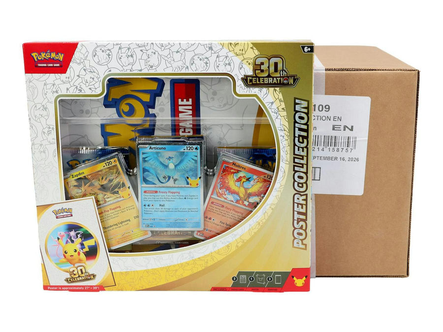 Pokémon TCG: 30th Celebration Poster Collection Sealed Case (6 Boxes)