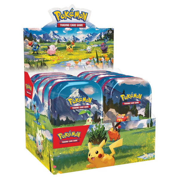 Pokémon TCG: Mega Evolution Ascended Heroes Mini Tin Display SEALED (10 Tins) (Small Tear)