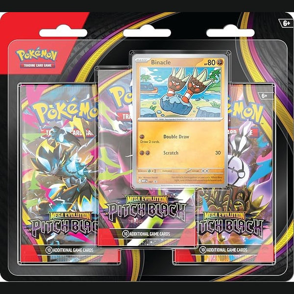 Pokémon TCG: Mega Evolution Pitch Black 3-Pack Blister
