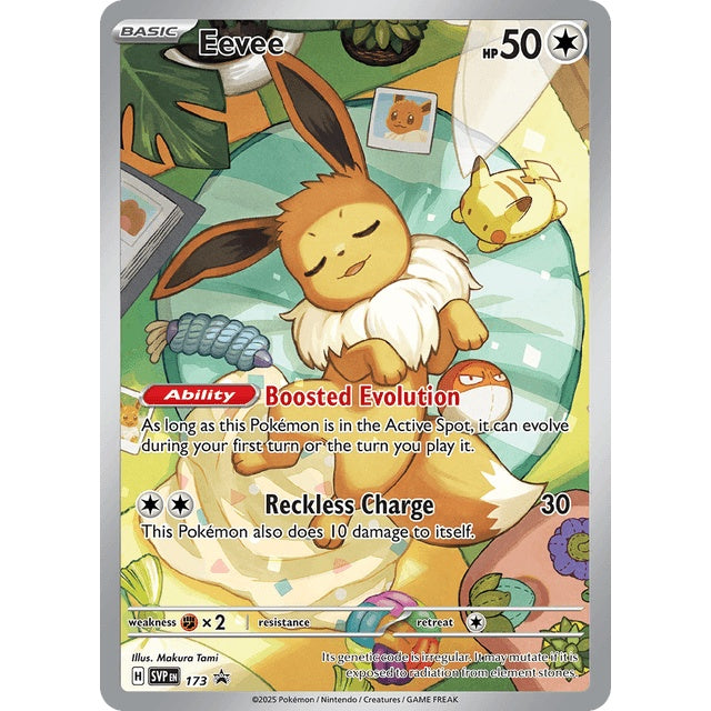 Pokémon TCG: Prismatic Evolutions Eevee Promo Card (SVP 173, Elite Trainer Box Exclusive)
