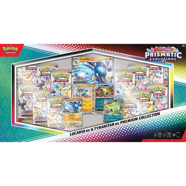 Pokémon TCG: Prismatic Evolutions Lucario ex & Tyranitar ex Premium Collection