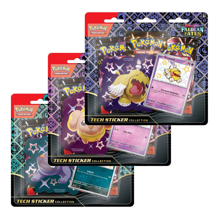 Pokémon TCG: Scarlet & Violet Paldean Fates Tech Sticker Collection (Assorted)