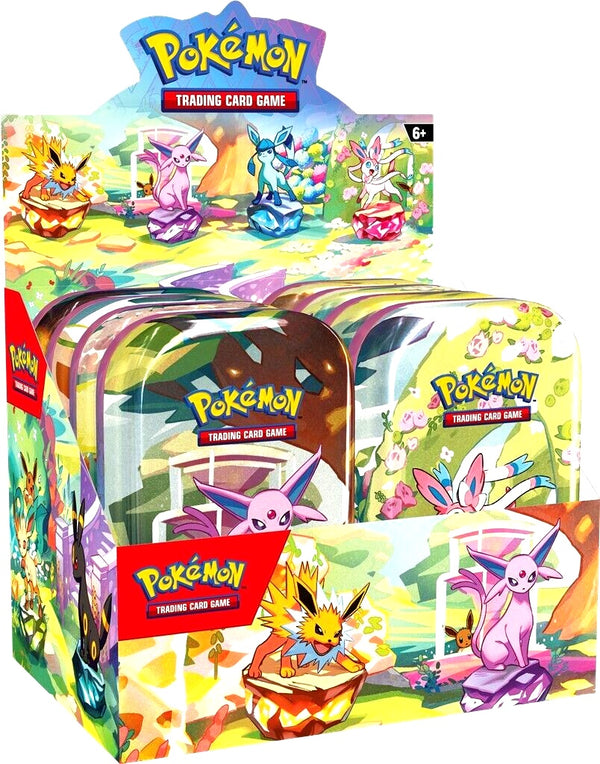Pokémon TCG: Scarlet & Violet Prismatic Evolutions Mini Tin Display (8 Tins)
