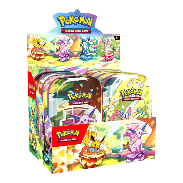 Pokémon TCG: Scarlet & Violet Prismatic Evolutions Mini Tin Display (8 Tins)