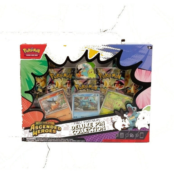 Pokémon TCG: Ascended Heroes First Partners Deluxe Pin Collection Sealed Case