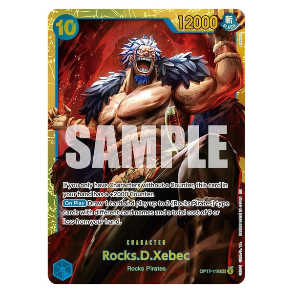 Rocks.D.Xebec OP17-118 - The World's Strongest Warriors - One Piece Card Game Single