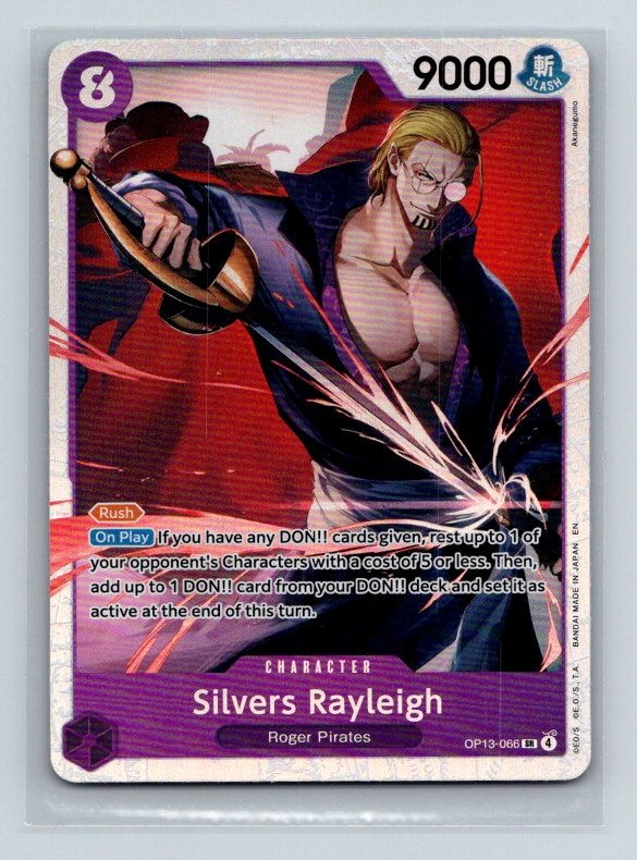 Silvers Rayleigh OP13-066 - Carrying On His Will - One Piece Card Game Single