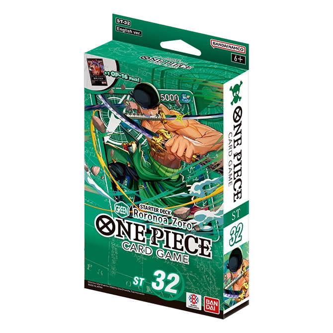 One Piece Card Game: STARTER DECK -GREEN Roronoa Zoro- [ST-32]