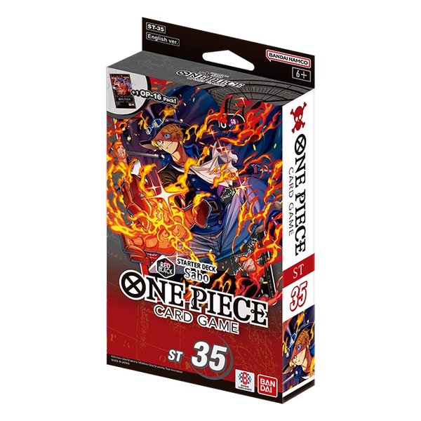 One Piece Card Game: STARTER DECK -RED/BLACK Sabo- [ST-35]