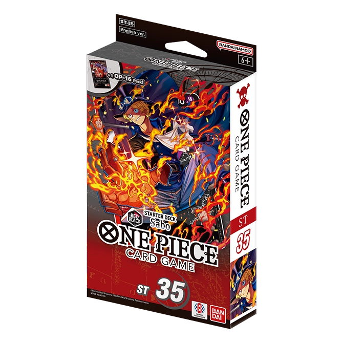 One Piece Card Game: STARTER DECK -RED/BLACK Sabo- [ST-35]