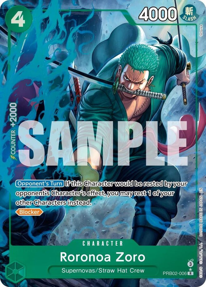 One Piece Card Game: Roronoa Zoro (PRB02-006) R - Alternate Art - Premium Booster 2